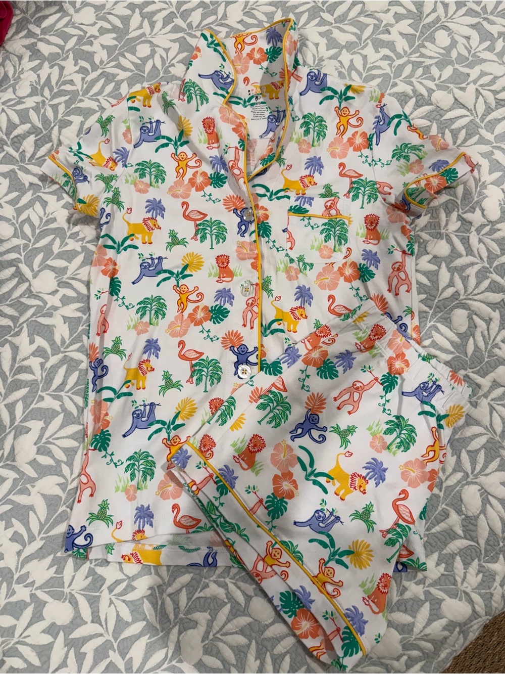 Roller Rabbit Jungle Party Polo Pajamas